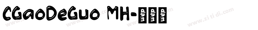 CGaoDeGuo MH字体转换
